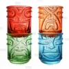 New 🎉 BarMan Colored Tiki Stacking Tumblers (12oz) - Set Of 4 ❤️