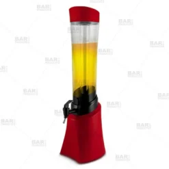 New ❤️ BarMan Beer Tower With Ice Tube - Red - 2.5 Liter 🌟