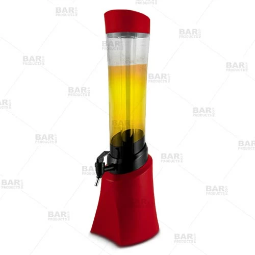New ❤️ BarMan Beer Tower With Ice Tube - Red - 2.5 Liter 🌟 1 New ❤️ BarMan Beer Tower With Ice Tube - Red - 2.5 Liter 🌟