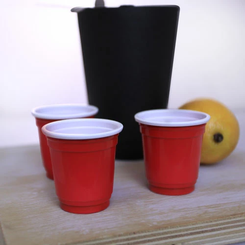 Budget ❤️ BarMan BarConic® 2 Oz. Red Plastic Cups - 200 Count 🤩 4 Budget ❤️ BarMan BarConic® 2 Oz. Red Plastic Cups - 200 Count 🤩 - Image 4