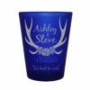 Cheapest ⌛ BarMan CUSTOMIZABLE - 1.5oz Blue Frosted Shot Glass - Antlers 🥰