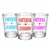 Promo ✔️ BarMan CUSTOMIZABLE - 1.75oz Clear Wedding Shot Glass - Heart Arrow 🛒