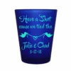 Discount 🔥 BarMan CUSTOMIZABLE - 1.5oz Blue Frosted Shot Glass - Bird Knot ✨