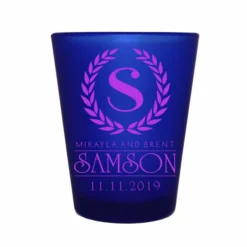 Top 10 🔥 BarMan CUSTOMIZABLE - 1.5oz Blue Frosted Shot Glass - Crest ⭐ 5 Top 10 🔥 BarMan CUSTOMIZABLE - 1.5oz Blue Frosted Shot Glass - Crest ⭐ -Barman Sales Store 5114 crest blue fr web1 700x700
