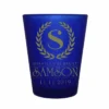 Top 10 🔥 BarMan CUSTOMIZABLE - 1.5oz Blue Frosted Shot Glass - Crest ⭐