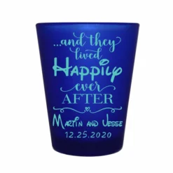 Cheapest 🛒 BarMan CUSTOMIZABLE - 1.5oz Blue Frosted Shot Glass - Happily Ever After ⭐ -Barman Sales Store 5114 disney blue fr web1 700x700