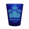 Discount 🥰 BarMan CUSTOMIZABLE - 1.5oz Blue Frosted Shot Glass - Pineapples 💯