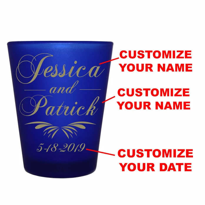 Brand new 🌟 BarMan CUSTOMIZABLE - 1.5oz Blue Frosted Shot Glass - Simplistic 🎁 2 Brand new 🌟 BarMan CUSTOMIZABLE - 1.5oz Blue Frosted Shot Glass - Simplistic 🎁 - Image 2