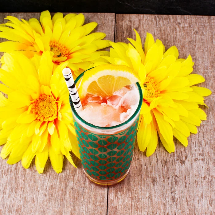 Outlet ⌛ BarMan BarConic® Collins Glass - Dark Green Retro Leaves Pattern - 9.5 Ounce 🛒 3 Outlet ⌛ BarMan BarConic® Collins Glass - Dark Green Retro Leaves Pattern - 9.5 Ounce 🛒 - Image 3