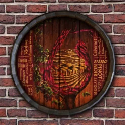 Best deal ⭐ BarMan Vino Barrel Top Tavern Sign 👍 -Barman Sales Store BarrelTop StraightFlatView BT KC BARR SIGN VIN 700x700