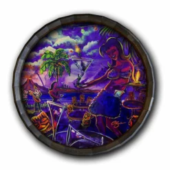 Flash Sale ❤️ BarMan Tiki Drink Wood Barrel Top Sign/Clock 😀 7 Flash Sale ❤️ BarMan Tiki Drink Wood Barrel Top Sign/Clock 😀 -Barman Sales Store BarrelTop StraightFlatView 0000 BT KC BARR CB DRNK 700x700