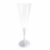 Budget 🎉 BarMan LED Champagne Glass White Stem - 7 Oz 🌟