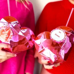 Brand new 🤩 BarMan Pink Heart Shaped Novelty Cup W/Lid & Straw - 20 Oz. 🥰 -Barman Sales Store DW PINK HEART 2 700x700