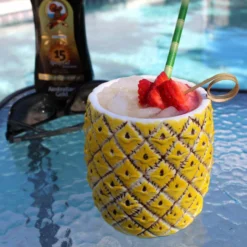 New 👍 BarMan BarConic® Tiki Drinkware - Natural Pineapple Cup - 18 Oz. 🥰 -Barman Sales Store DW TIKI PNCUP Rollover 1 700x700