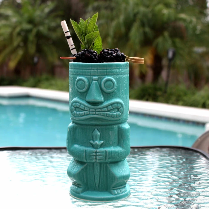 Best deal 🎉 BarMan BarConic® Tiki Drinkware - Teal Stone God - 15 Oz. ❤️ 2 Best deal 🎉 BarMan BarConic® Tiki Drinkware - Teal Stone God - 15 Oz. ❤️ - Image 2
