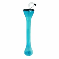 Budget ⌛ BarMan BarConic® Party Yard - 24 Oz. - Blue With Black Lid & Straw 🎁