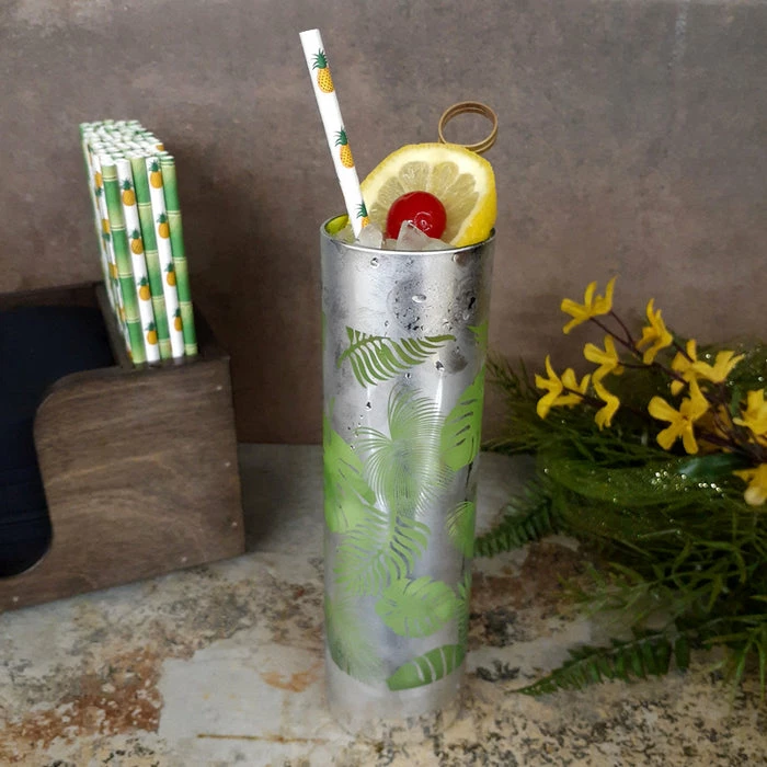 Coupon ⭐ BarMan Tropical Leaves Tom Collins Glass - 16oz 😀 2 Coupon ⭐ BarMan Tropical Leaves Tom Collins Glass - 16oz 😀 - Image 2