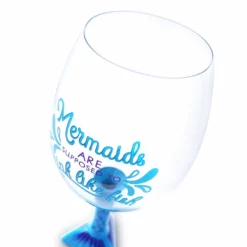 Cheapest 🎁 BarMan Mermaids Are Supposed To Drink Like Fish Novelty Wine Glass - 750ml ⭐ -Barman Sales Store MermaidTailWineGlass 800BPC 5 700x700