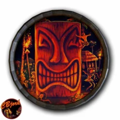 Top 10 🤩 BarMan Midnight Sun Wood Barrel Top Sign/Clock 🎁