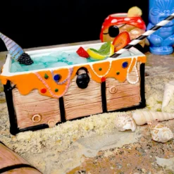 Best Sale 👍 BarMan BarConic Tiki Drinkware - Treasure Chest - 26 Ounce 🌟 -Barman Sales Store TikiTreasureChestDrinkware UniqueCocktailCup TropicalCocktails 800 6 700x700