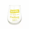 Top 10 👏 BarMan BARCONIC® GLASSWARE - WARNING - THE GIRLS ARE DRINKING AGAIN - WINE GLASS - 17OZ 😍