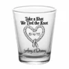 New ❤️ BarMan CUSTOMIZABLE - 1.75oz Clear Shot Glass - Tied The Knot 🥰