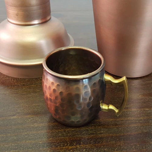 Flash Sale 🔥 BarMan BarConic® Moscow Mule Mini Mug – Antique Finish 2oz. 👍 2 Flash Sale 🔥 BarMan BarConic® Moscow Mule Mini Mug – Antique Finish 2oz. 👍 - Image 2