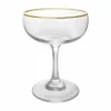 Promo 🔥 BarMan BarConic® 7 Oz Gold Rimmed Coupe Cocktail Glass ✔️
