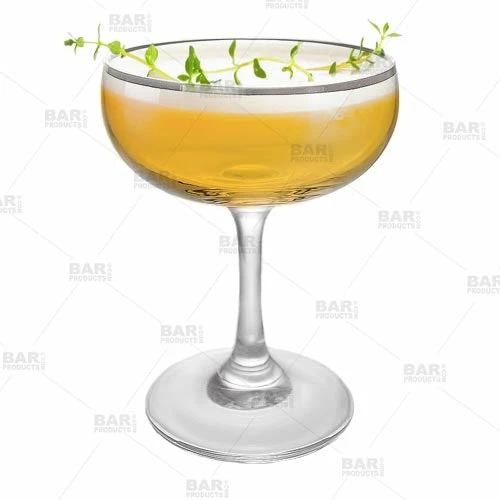 Hot Sale 😉 BarMan BarConic® Glassware - Silver Rimmed Coupe Cocktail Glass - 7 Oz 😍 3 Hot Sale 😉 BarMan BarConic® Glassware - Silver Rimmed Coupe Cocktail Glass - 7 Oz 😍 - Image 3