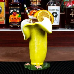 Buy ⭐ BarMan BarConic® Tiki Drinkware - Banana -18 Ounce ⌛ -Barman Sales Store barconic banana tiki scene1 700x700