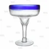 Deals 🥰 BarMan BarConic® Glassware - Blue Rim Margarita Glass - 14 Oz 🥰