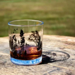 Flash Sale 🥰 BarMan BarConic® Glassware - Old Fashion Glass - Forest Scene - 10 Ounce 💯 -Barman Sales Store barconic forest glass scene3 700x700
