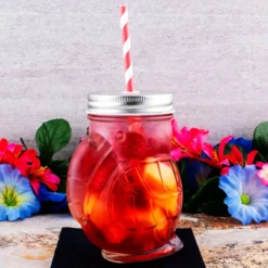 Budget 😍 BarMan BarConic® Parrot Mason Jar W/lid - 14 Ounce 🎉 -Barman Sales Store barconic parrot mason jar scene1 700x700