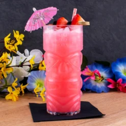 Brand new 🤩 BarMan BarConic® Clear Plastic Tiki Cup - 15 Ounce ✨ -Barman Sales Store barconic plastic tiki scene1 700x700