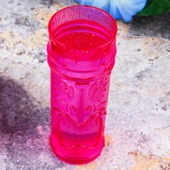 New 🌟 BarMan BarConic® Plastic Tiki Shot - Pink - 2.25 Ounce ⭐ -Barman Sales Store barconic plastic tiki shot pink scene2 700x700
