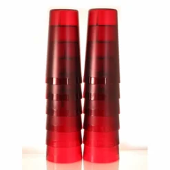 Coupon 🔔 BarMan BarConic® Red Stackable Pebbled Tumblers - 12 Pack 😉 -Barman Sales Store barconic red stackable pebbled glasses stacked 700x700