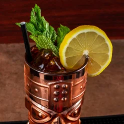 Hot Sale 👏 BarMan BarConic® Metal Plated Tiki Glass - 15 Ounce - (Color Options) 🥰 -Barman Sales Store barconic tiki glass gold scene2 700x700