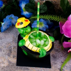 Outlet ⭐ BarMan BarConic® Tiki Drinkware - Tiki Turtle - 16 Ounce 😍 -Barman Sales Store barconic turtle scene 2 700x700