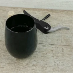 Brand new ✨ BarMan Wine Glass - Stemless - Plastic - Black - 12 Ounce - Pack Of 6 ⭐ -Barman Sales Store black wine goblet bpc 6 700x700