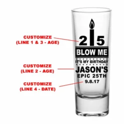 Cheapest ✔️ BarMan CUSTOMIZABLE - 2oz Tall Clear Shot Glass - Blow Me 🔥 -Barman Sales Store blow me tall shot web2 700x700