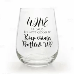 Best Sale 🌟 BarMan Bottled Up Stemless Wine Glass 💯