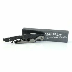 Budget 😉 BarMan Wine Key - Castello™ - Carbon Fiber Handle ❤️ -Barman Sales Store castello carbon fiber handle corkscrew with box 700x700