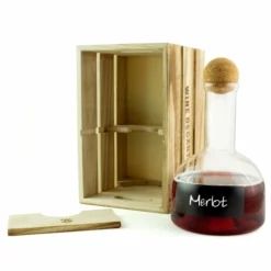 Cheap 😉 BarMan Master Mixology Corked Chalkboard Bottle - 40 Ounce 🧨 -Barman Sales Store chalk wine decanter crate 2 700x700