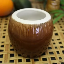 New 👍 BarMan BarConic® Tiki Drinkware - Ceramic Coconut Mug - 14 Ounce ✨ -Barman Sales Store coconut tiki mug 700x700