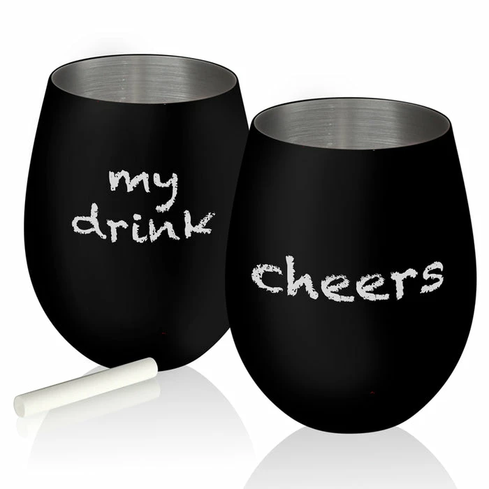 Promo ✨ BarMan Stemless Stainless Steel Wine Glass - Matte Black - 17 Oz. 🥰 3 Promo ✨ BarMan Stemless Stainless Steel Wine Glass - Matte Black - 17 Oz. 🥰 - Image 3