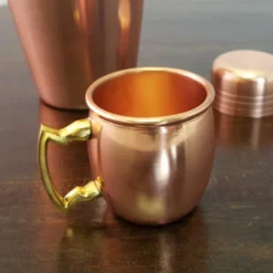 New 🛒 BarMan BarConic® Moscow Mule Mini Mug – Copper Plated 2oz. ⌛ -Barman Sales Store copper plated shot mug 700x700