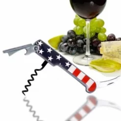 Best Sale 😀 BarMan Corkscrew / Wine Opener - USA Flag 🔔