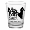 Best Pirce ⌛ BarMan CUSTOMIZABLE - 1.75oz Clear Shot Glass - Mr & Mrs Cute Silhouette ✔️