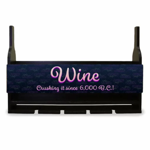 Cheap ⭐ BarMan Wall Mounted Wine Bottle & Glass Hanging Shelf W/ Grapes Crushing It Plaque ❤️ 3 Cheap ⭐ BarMan Wall Mounted Wine Bottle & Glass Hanging Shelf W/ Grapes Crushing It Plaque ❤️ -Barman Sales Store customizable mounted wine glass hanging shelf front grapes white bg 800x800 5c52d870 8473 4ea2 a35d 809ac53acf9f 700x700
