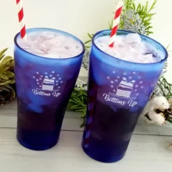 Brand new 👍 BarMan Bottoms Up Polycarbonate Cup - Blue - 2 Sizes Available 🥰 -Barman Sales Store cute christmas glasses bottoms up 800bpc 6 700x700